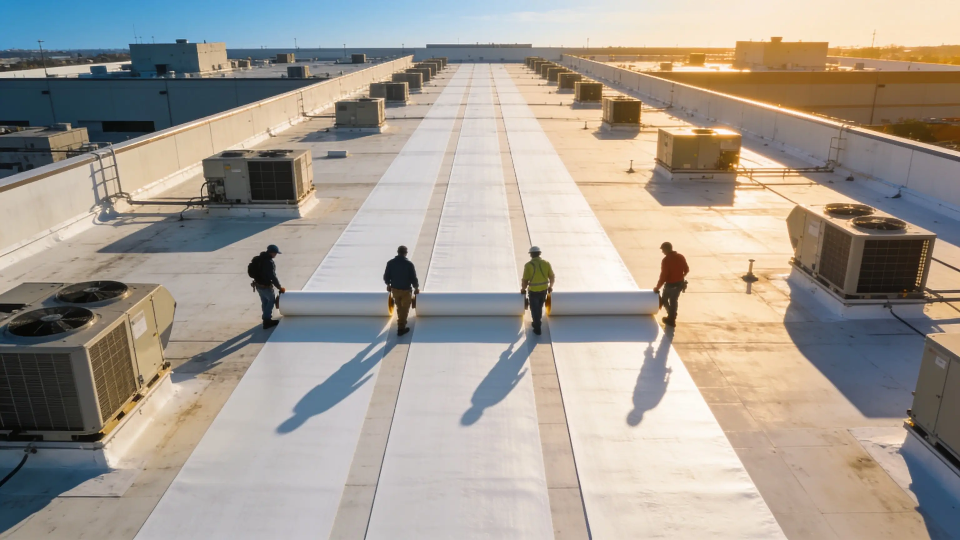 Commercial Roofing — Flat-roof systems for businesses big and small