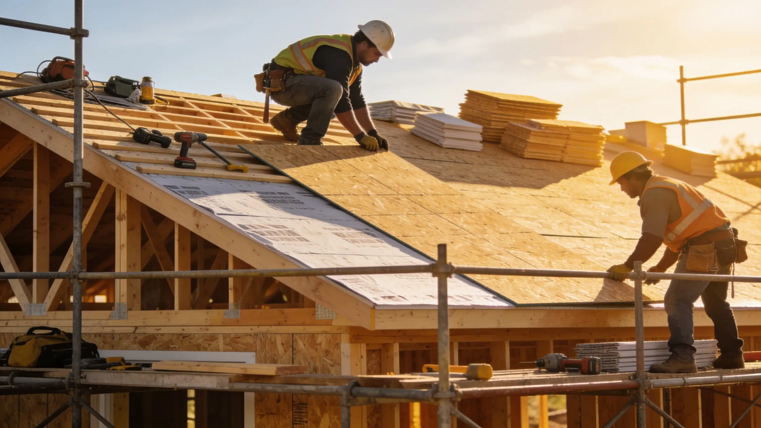 New Roof Installation — New construction and additions covered